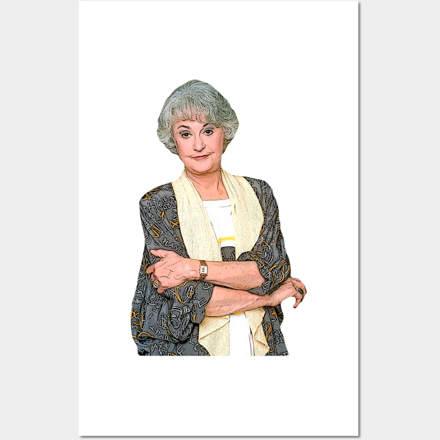 Dorothy Zbornak Cartoonish Wall Art by baranskini